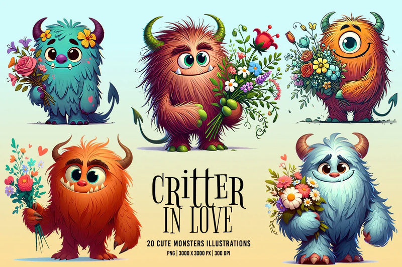 Critter in Love - CraftNest - Digital Crafting and Art
