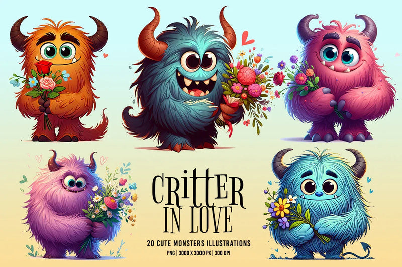 Critter in Love - CraftNest - Digital Crafting and Art