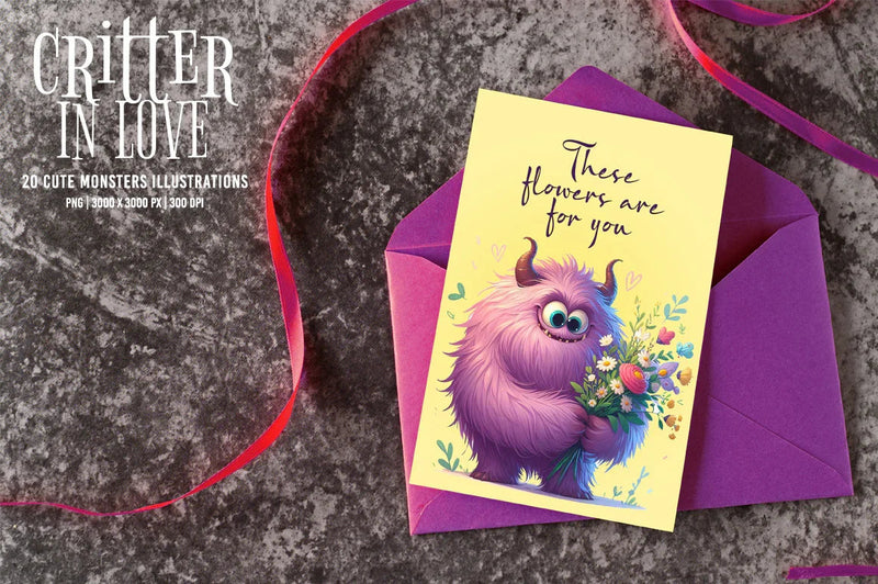 Critter in Love - CraftNest - Digital Crafting and Art