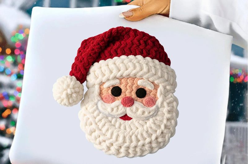 Crochet Faux Yarn Christmas Santa Clipart Bundle - CraftNest - Digital Crafting and Art