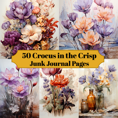 Crocus In The Crisp Junk Journal Pages - CraftNest