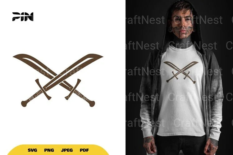 Crossing Sword Pirate SVG Bundle - CraftNest - Digital Crafting and Art