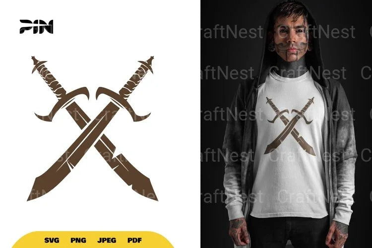 Crossing Sword Pirate SVG Bundle - CraftNest - Digital Crafting and Art