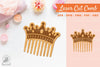 Victorian Crown Laser Cut Comb SVG Bundle