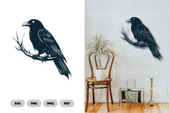 Crow on Branches SVG Bundle - CraftNest - Digital Crafting and Art
