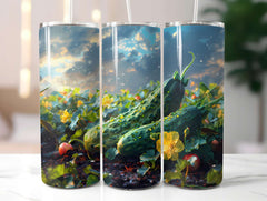 Cucumber 3 Tumbler Wrap - CraftNest - Digital Crafting and Art