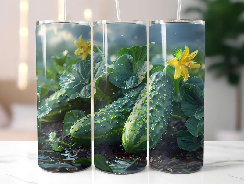 Cucumber 3 Tumbler Wrap - CraftNest - Digital Crafting and Art