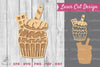 Cupcake Laser Cut Decoration SVG Bundle