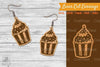 Cupcake Laser Cut Earrings SVG Bundle