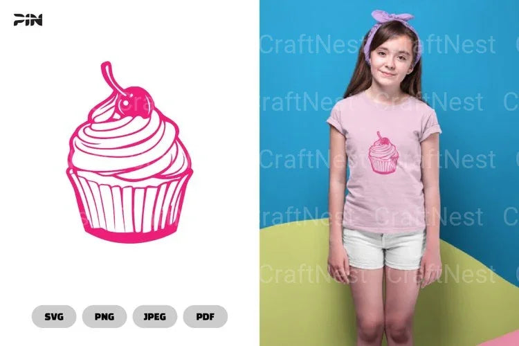 Cupcake Sweets Dessert Clipart Bundle - CraftNest - Digital Crafting and Art