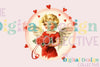 Vintage Cupid Valentine Card Design Bundle
