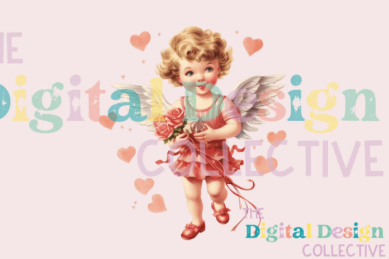 Vintage Cupid Valentine Clipart Bundle 2023 - CraftNest - Digital Crafting and Art