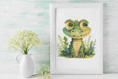 Cute Alligator Clipart Bundle - CraftNest - Digital Crafting and Art