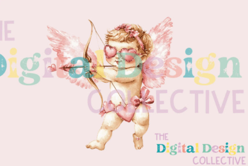 Vintage Cupid Valentine Card Design Bundle - CraftNest - Digital Crafting and Art