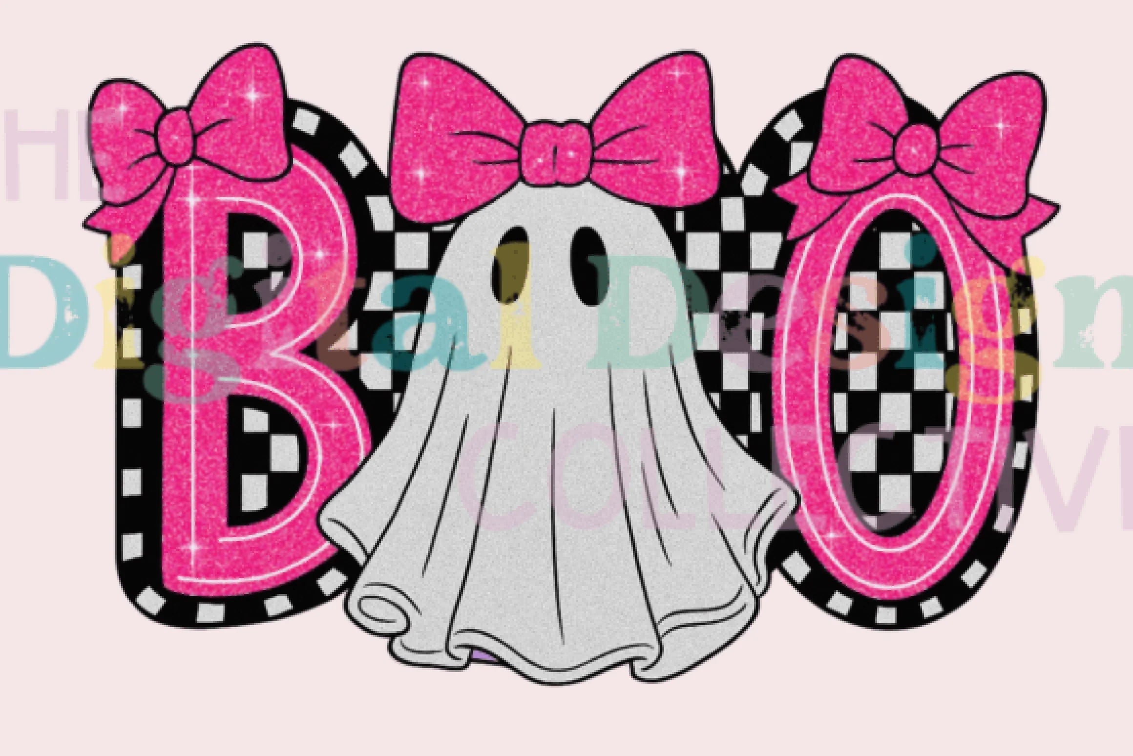 Cute Boo Ghost Coquette Halloween Clipart Bundle - CraftNest - Digital Crafting and Art