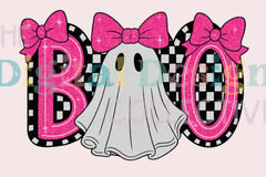 Cute Boo Ghost Coquette Halloween Clipart Bundle - CraftNest - Digital Crafting and Art