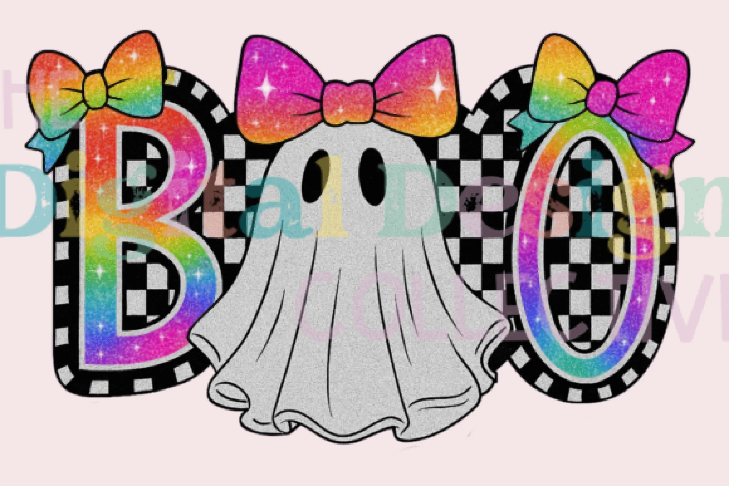 Cute Boo Ghost Coquette Halloween Clipart Bundle - CraftNest - Digital Crafting and Art