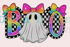 Cute Boo Ghost Coquette Halloween Clipart Bundle - CraftNest - Digital Crafting and Art