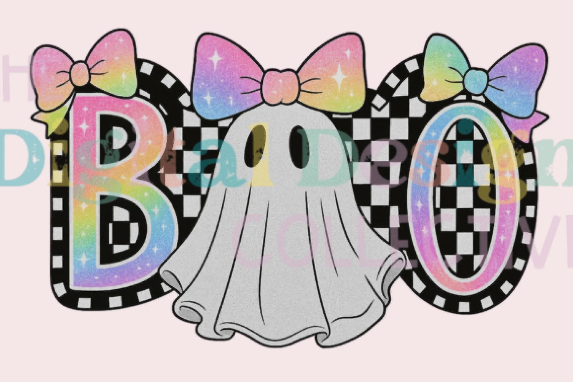 Cute Boo Ghost Coquette Halloween Clipart Bundle - CraftNest - Digital Crafting and Art