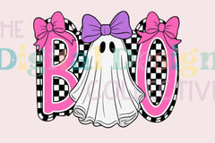 Cute Boo Ghost Coquette Halloween Clipart Bundle - CraftNest - Digital Crafting and Art