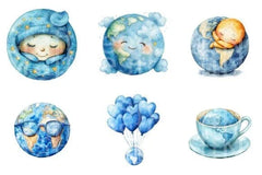 Cute Earth Clipart Bundle 66 - CraftNest - Digital Crafting and Art