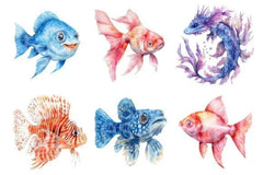 Cute Fishes Clipart Bundle - CraftNest - Digital Crafting and Art
