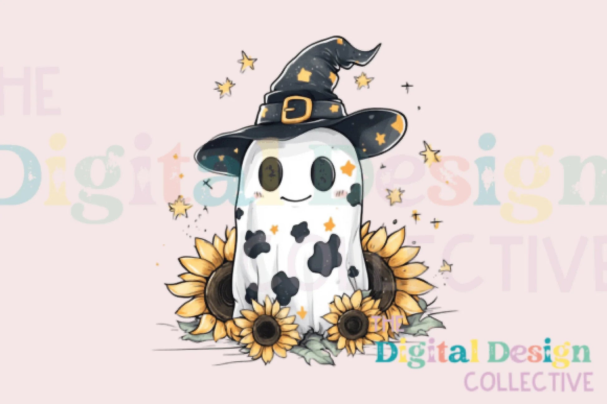 Adorable Ghost Sunflower Halloween Clipart Bundle - CraftNest - Digital Crafting and Art