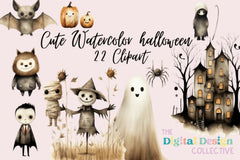 Cute Halloween Clipart Bundle - CraftNest - Digital Crafting and Art