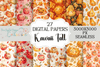 Kawaii Fall Autumn Digital Paper