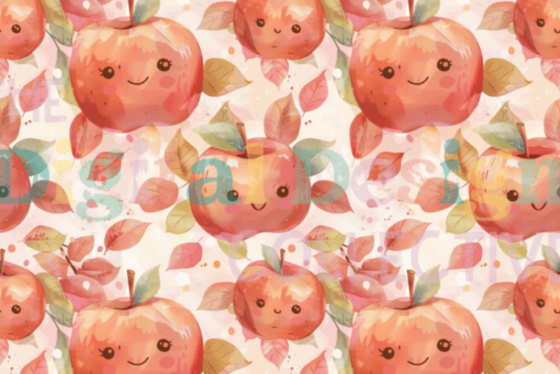 Kawaii Fall Autumn Digital Paper - CraftNest - Digital Crafting and Art