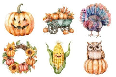 Cute Autumn Farmhouse Nursery Clipart Bundle - CraftNest - Digital Crafting and Art