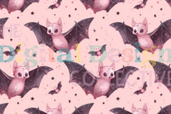 Cute Spooky Bats Seamless Digital Paper - CraftNest - Digital Crafting and Art