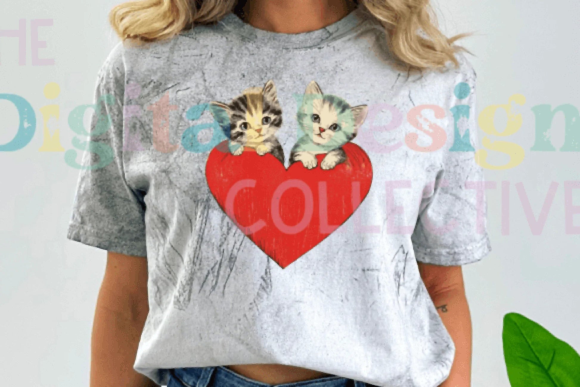 Vintage Cute Valentine's Cat Clipart Bundle - CraftNest - Digital Crafting and Art
