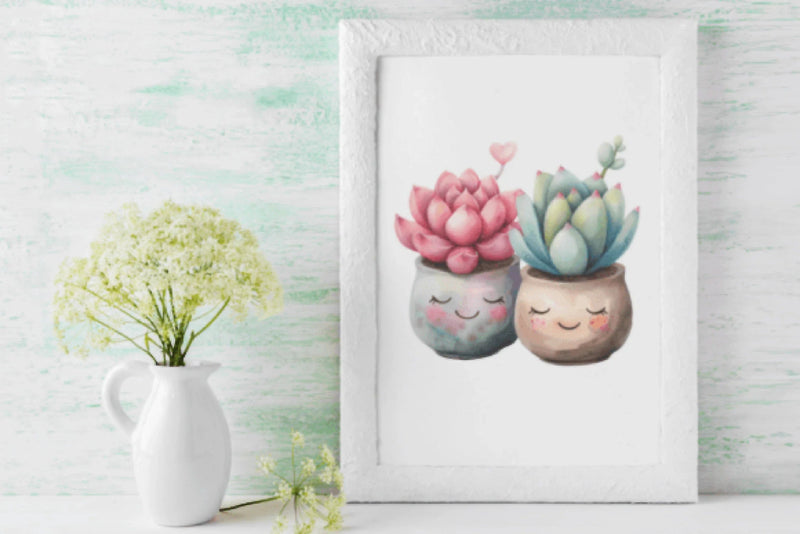 Adorable Valentine's Day Plants Clipart Bundle - CraftNest - Digital Crafting and Art