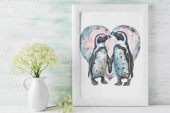 Adorable Valentine's Penguin Clipart Bundle - CraftNest - Digital Crafting and Art