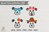 Cute Bear Face Collection Clipart Bundle