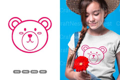 Cute Bear Head Clipart Bundle - CraftNest - Digital Crafting and Art