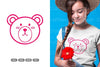Cute Bear Head Clipart Bundle