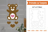 Cute Bear Papercut Template Bundle