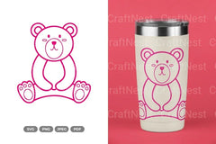 Cute Bear Nursery Doodle Clipart Bundle - CraftNest - Digital Crafting and Art