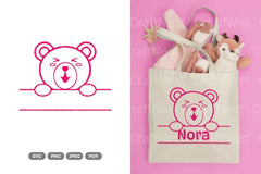 Cute Bear Split Border Clipart Bundle - CraftNest - Digital Crafting and Art