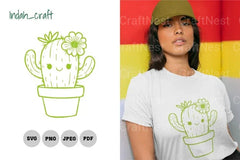 Kawaii Cactus SVG Bundle - CraftNest - Digital Crafting and Art