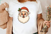 Cute Cartoon Santa Claus Face Clipart Bundle