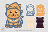 Cute Cat 3D Design Clipart Bundle
