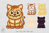 Cute Cat 3D Lasercut Clipart Bundle