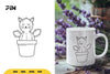 Cute Cat Cactus SVG Bundle