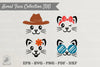 Cute Cat Face Collection Clipart Bundle