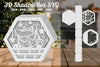 Cute Cat Hexagon Shadow Box Clipart Bundle