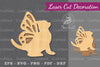 Cute Cat Laser Cut Decoration Clipart Bundle