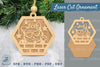 Cute Cat Laser Cut Ornament Clipart Bundle